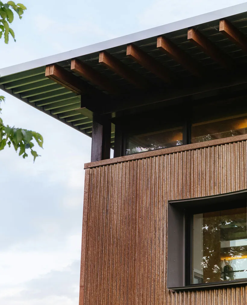 Double glazed awning windows detail