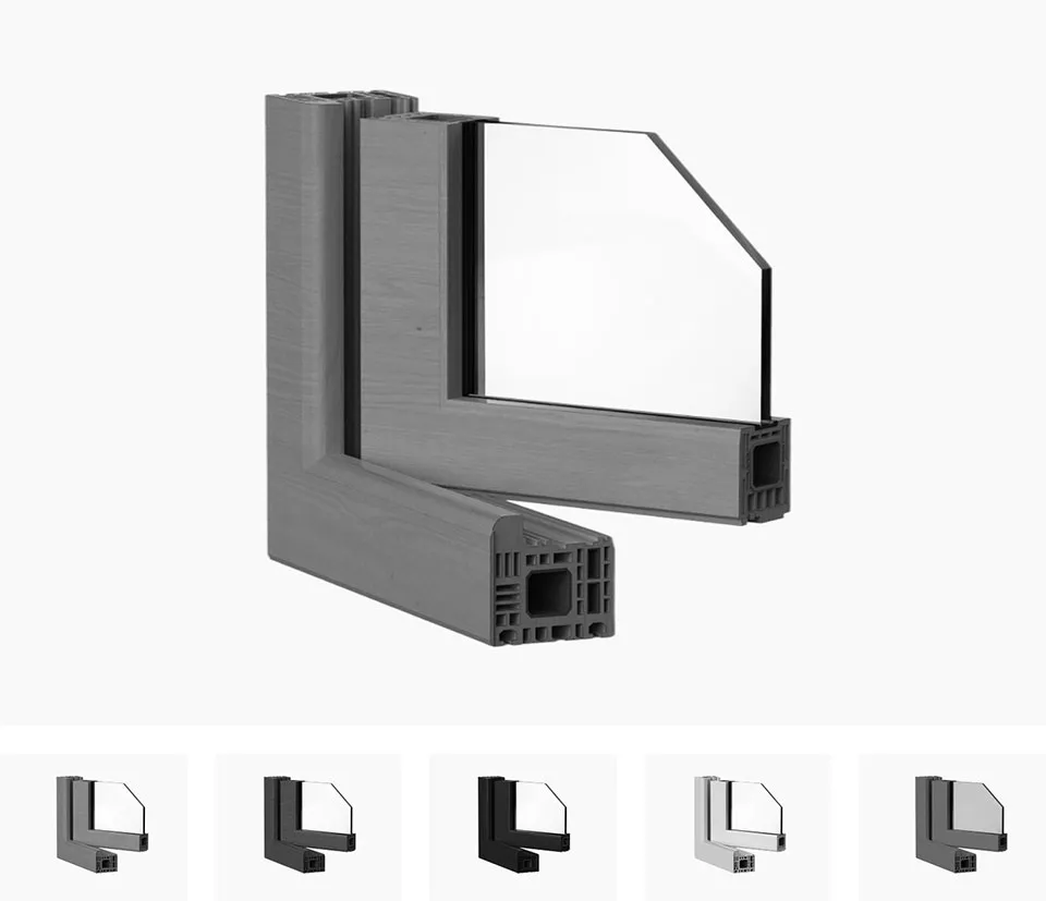 Modern double glazing sliding window finishes