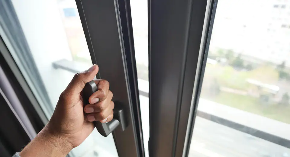 Double glazed sliding windows contemporary home